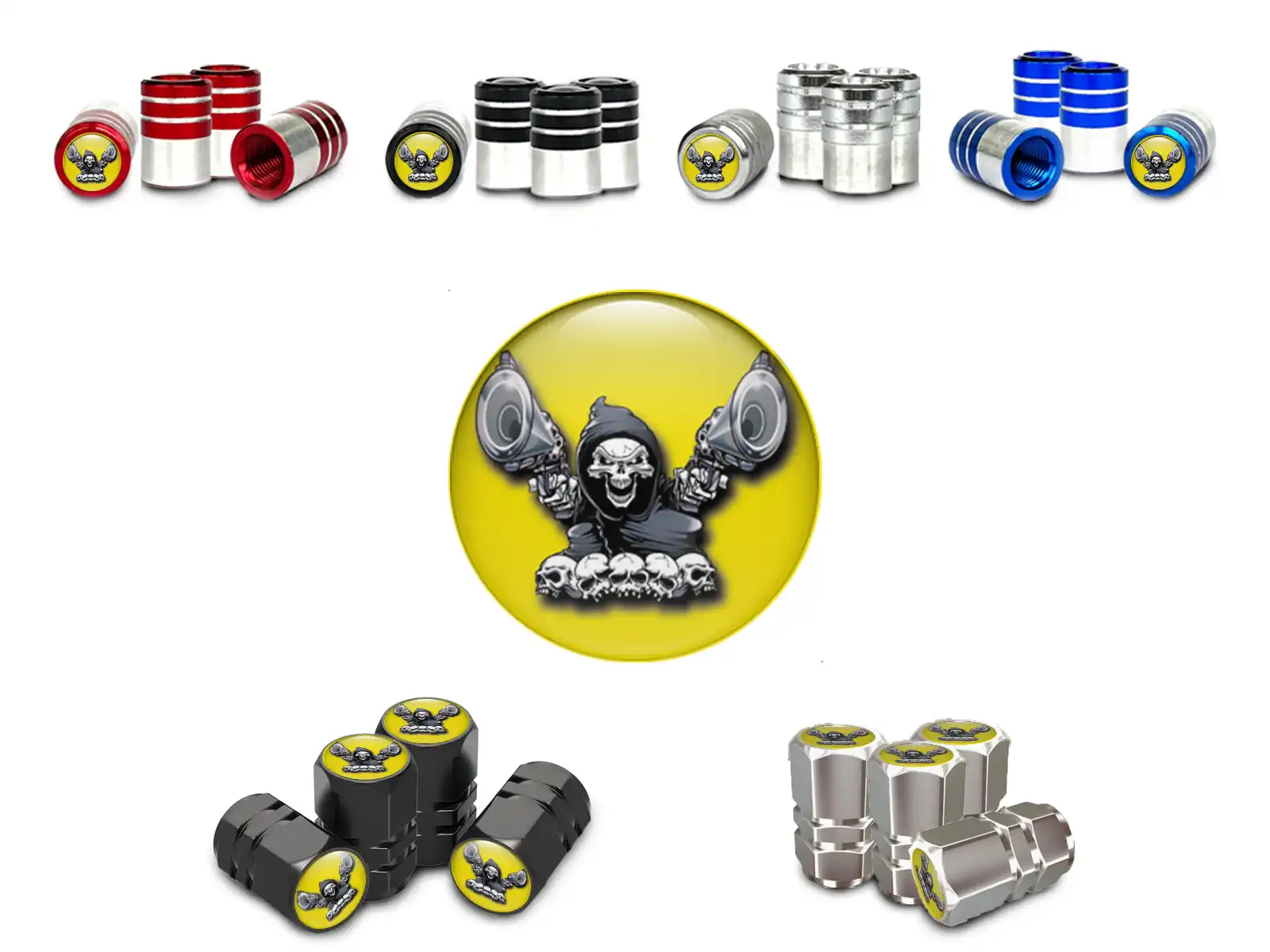 Rim Valve Stem Caps Motorcycle Hard
